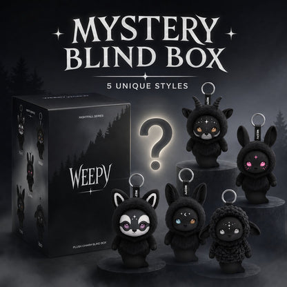 Gothic Dark Style Mystery Blind Box Plush Keychain