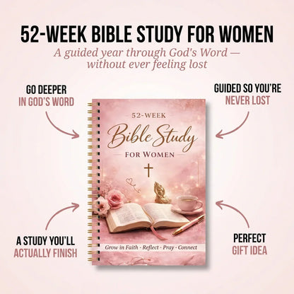 ✝️🙏The Bible in a Year for Women: 52-Week Guided Study📚(📦Buy 2 Free Shipping)