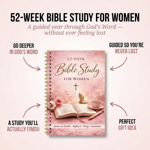✝️🙏The Bible in a Year for Women: 52-Week Guided Study📚(📦Buy 2 Free Shipping)