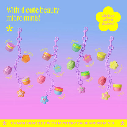 💜 Surprise Bracelet with Mini Beauty Products | Clip-On Bag Charm, Y2K Pastel Style