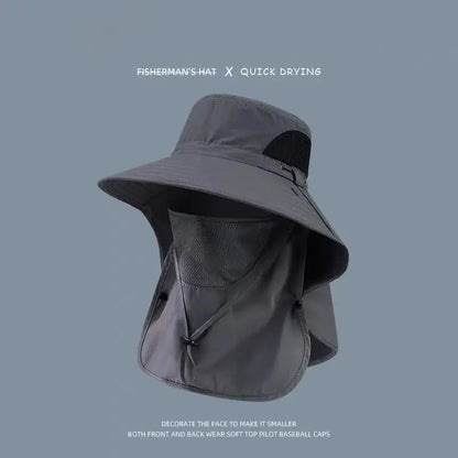 🎁Buy 1 Get 1 Free - Spring/Summer Fisherman's Hat Detachable Outdoor Fishing Face Covering Neck Protection