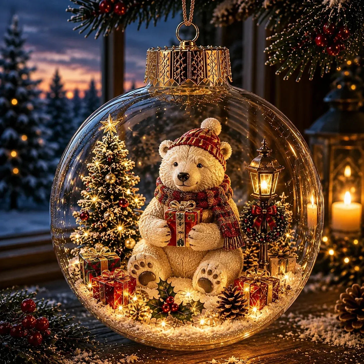 🎄✨ Magical Glass Christmas Ornaments