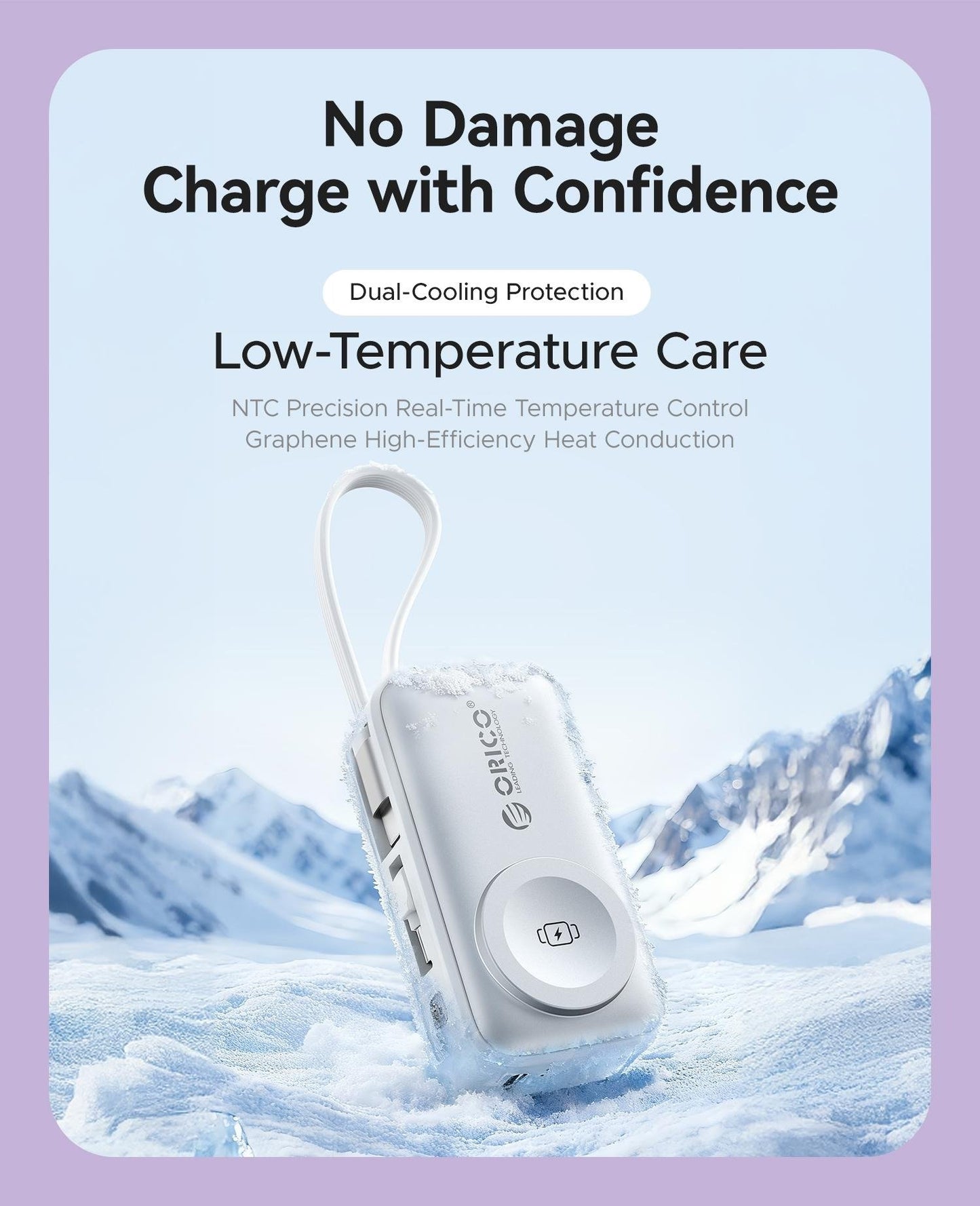 ⚡4-in-1 Folding Chargeable Portable Power Bank with Integrated Cable, Apple Watch Wireless Charging
