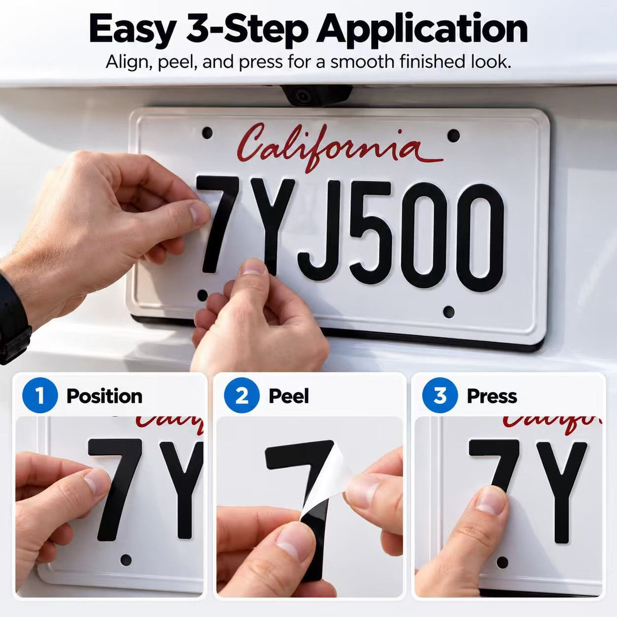 License plate protective film