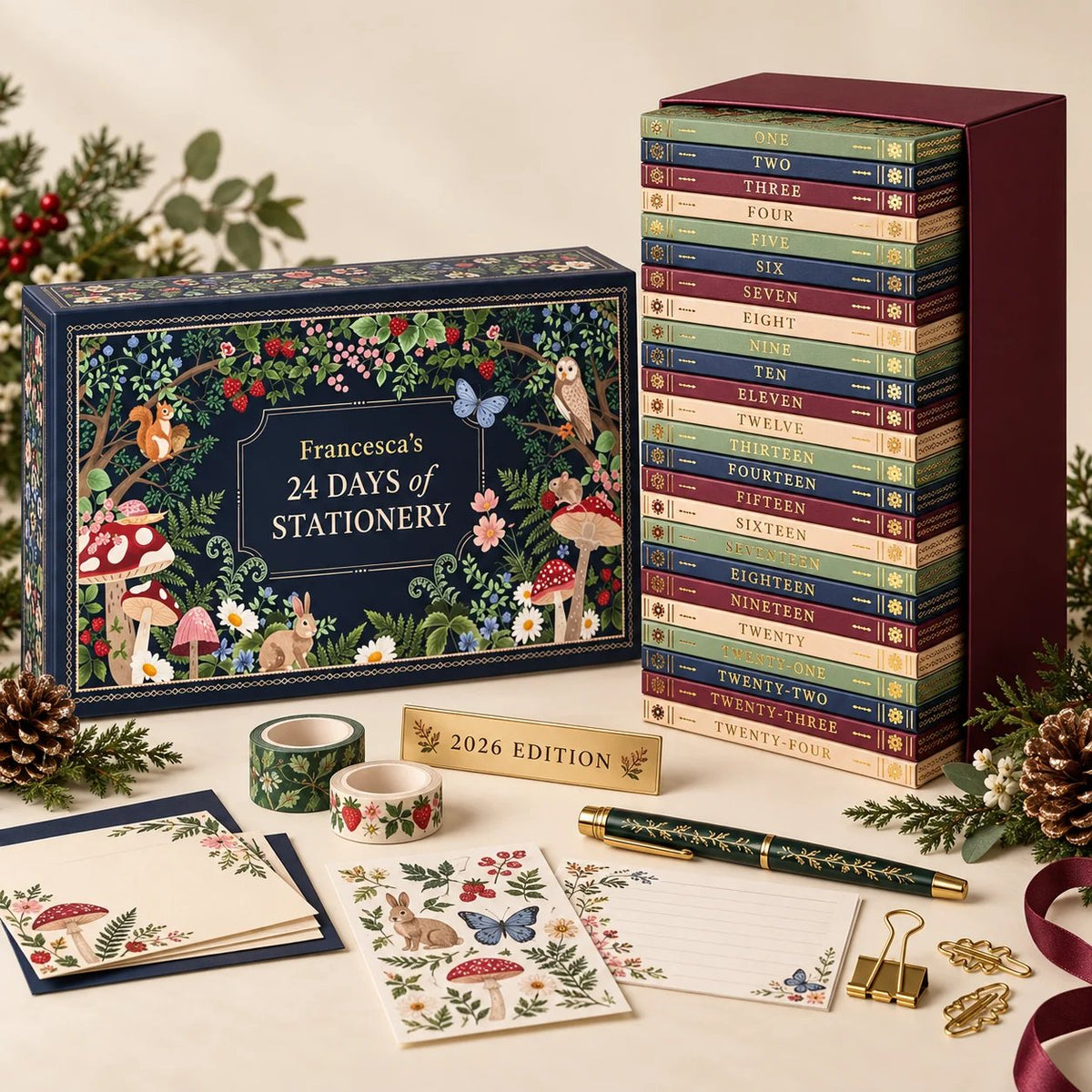 24-Day Stationery Advent Calendar 2026 – Christmas Gift Set