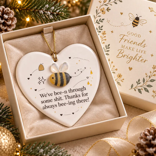 🐝💛Funny Bee Sea Glass Keepsake