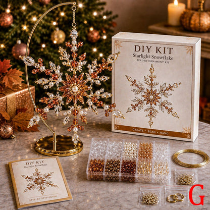 Beaded Snowflake Ornament DIY Kit