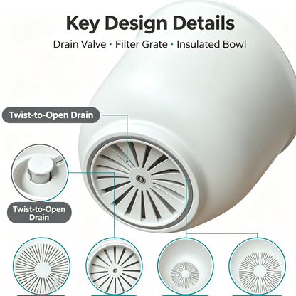 Reusable Press‑Type Rice Washer Strainer