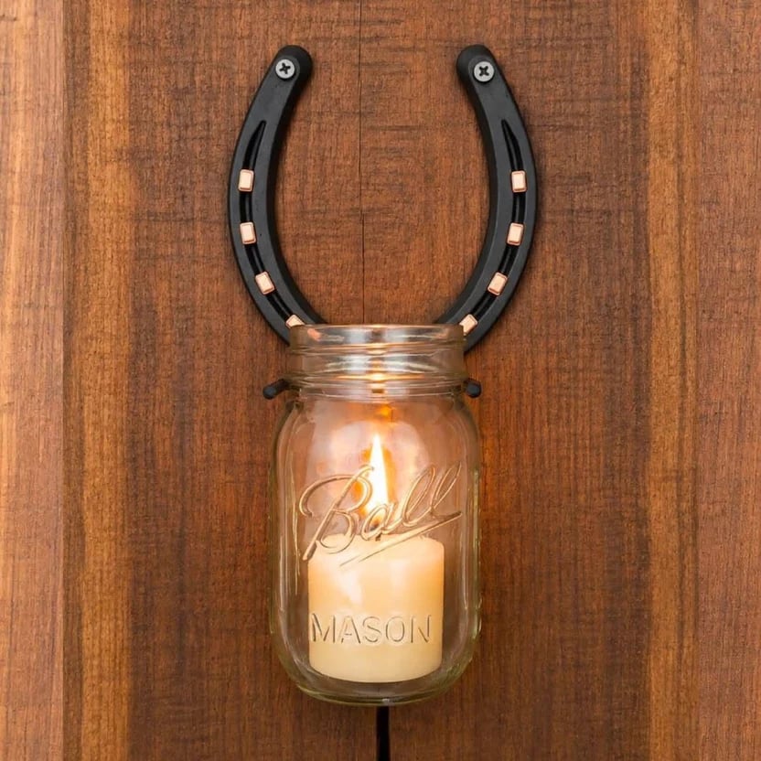 Handmade Horseshoe Mason Jar Holder Collection (📦Buy 2 Free Shipping)
