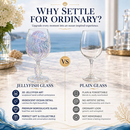⏳ Last Day 49% OFF – 🌊 3D Ocean Treasure Sculpted Glass Collection | Premium Clear Stemware with Raised Marine Figures, Wave Details & Light-Catching Underwater Accents ✨