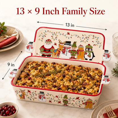 💥 LAST DAY 49% OFF 🎅🎁Christmas Holiday Bakeware Dish🎄