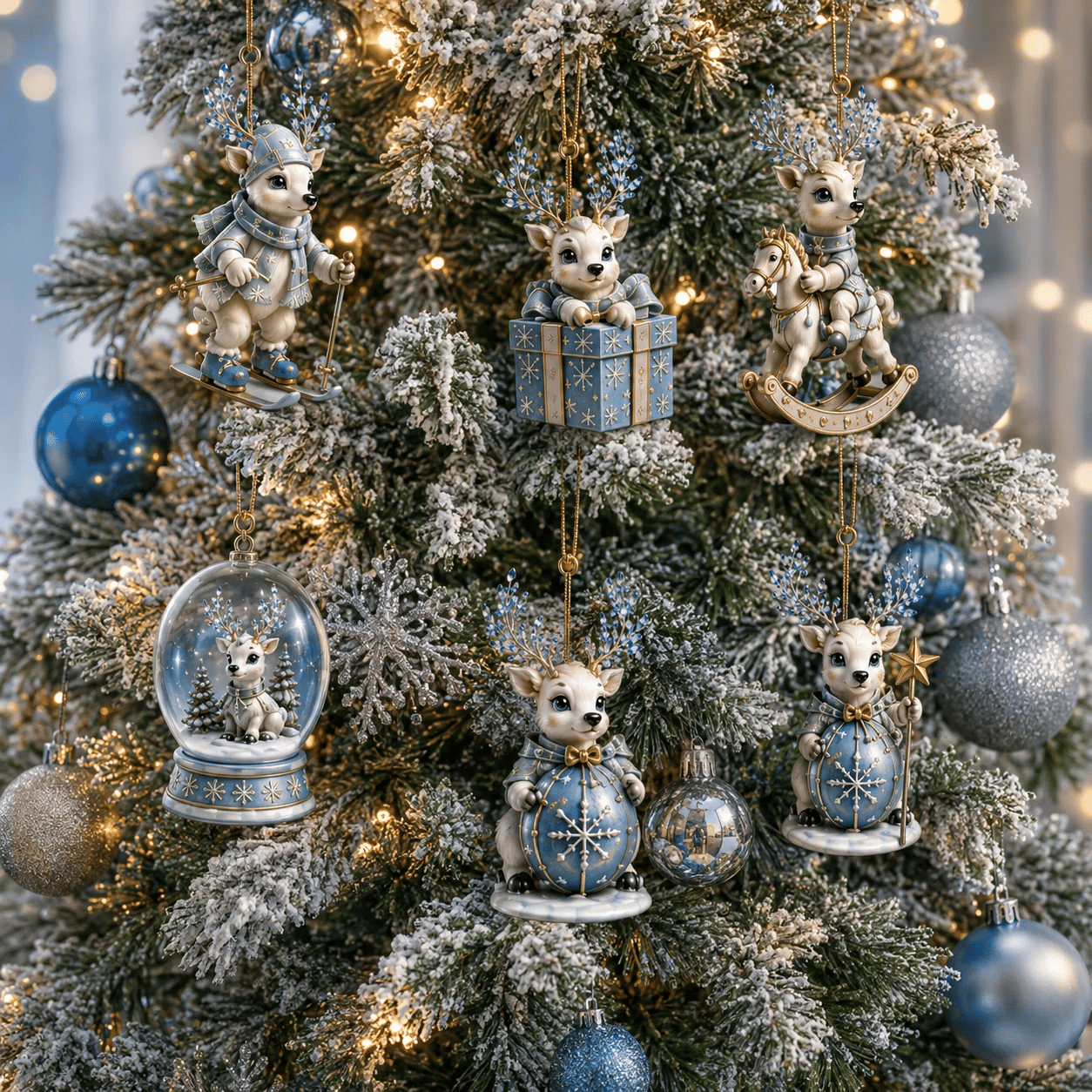 Ice Reindeer Advent Calendar – 24 Hanging Christmas Ornaments