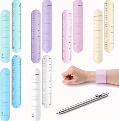 6 Pcs Silicone Bracelet to Do List Slap Silicone Reminder Bracelet Reusable Wearable Wrist Waterproof for Work Wrist Strap