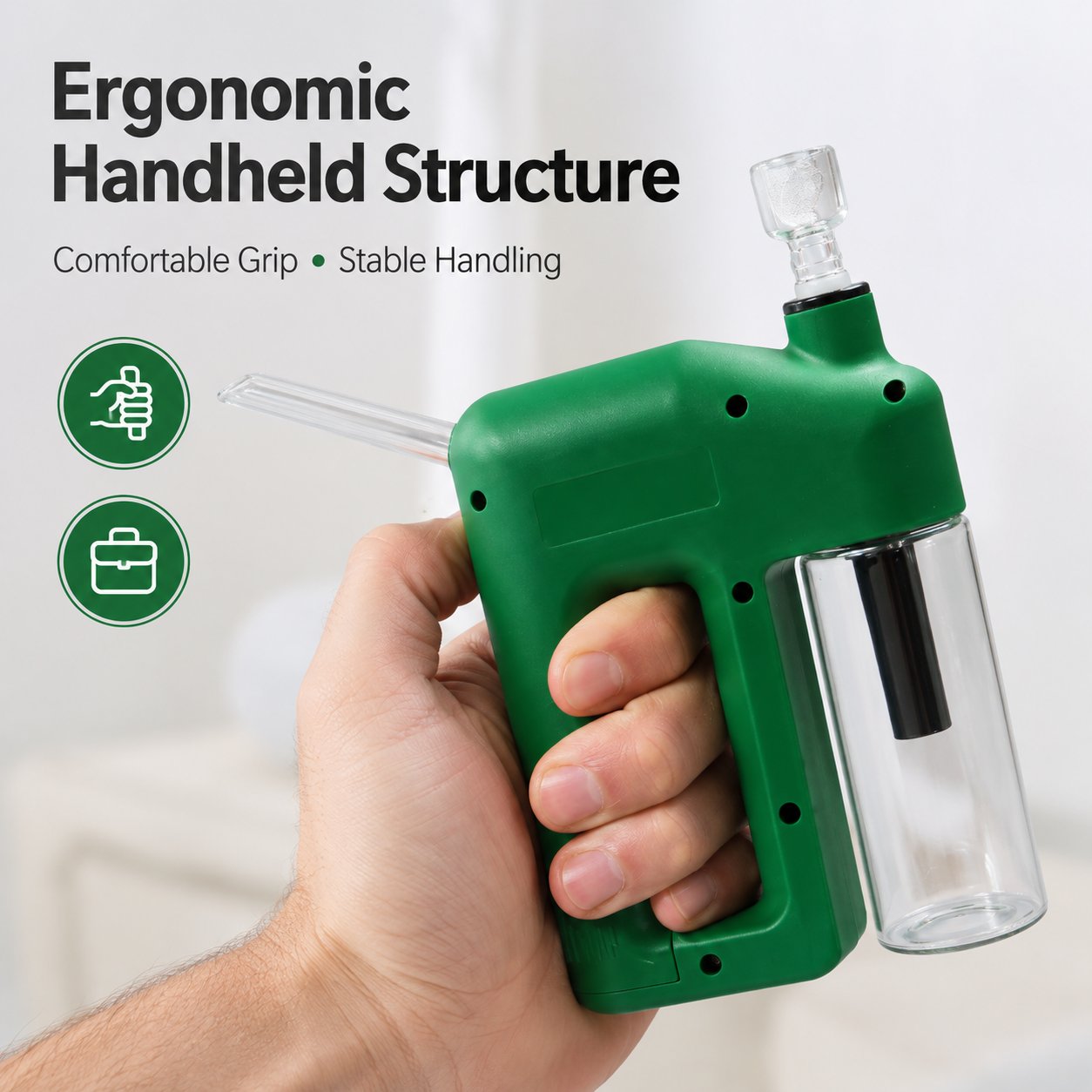 ✨ Portable Handheld Electric Filtration Device | Modern Glass Minimalist Design