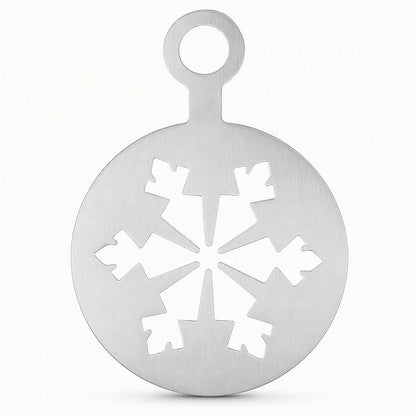 ☕ Stainless Steel Coffee Latte Art Stencil Template - Precision Powder Duster Mold 🍰