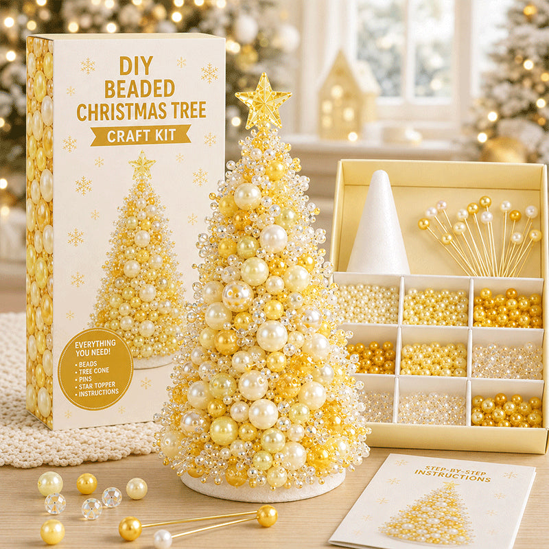 🔥49% Off Last Day - BUY 3 GET 1 FREE🎄 Dreamy Beaded Christmas Tree DIY Kit (📦Buy 3 Free Shipping)