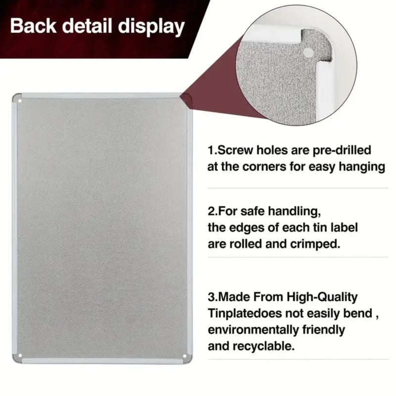 🚨 Warning Sign! Humor Zone Metal Wall Art Sign🪧🔥