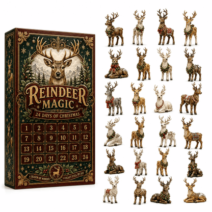 Reindeer Magic Advent Calendar – 24 Collectible Miniature Figurines
