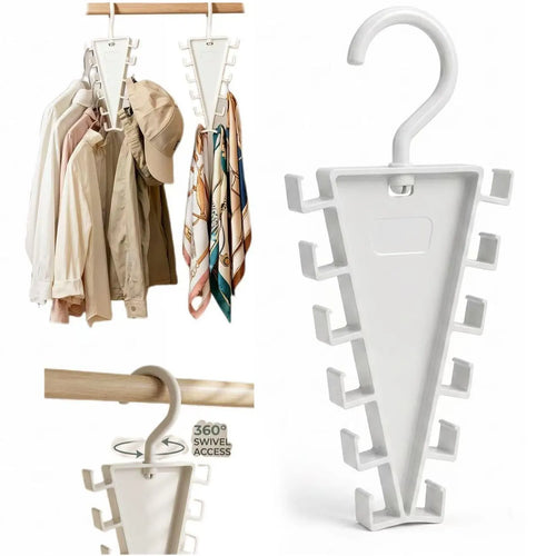 V Shaped Double-Sided Closet Organizer Hanger