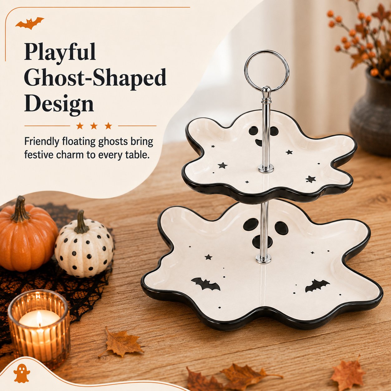 Two-Tier Ghost Serving Stand