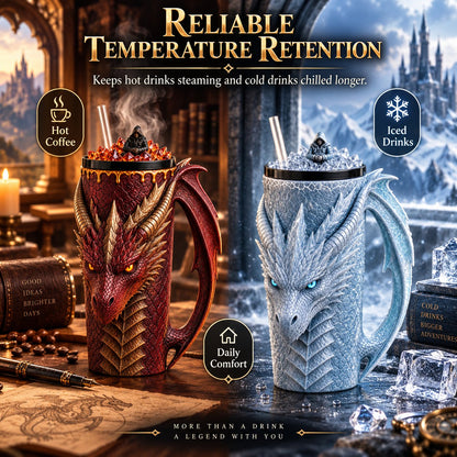 Dragon-Scale Insulated Tumbler – 5 Fantasy Collectible Styles