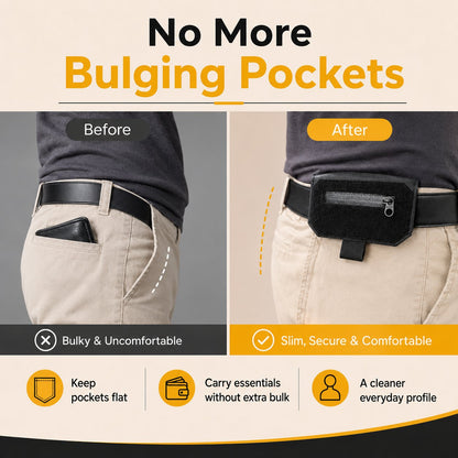 🔥💼✨Slim Belt Wallet — Ultra-Slim Hidden Carry System for Everyday Essentials🛫