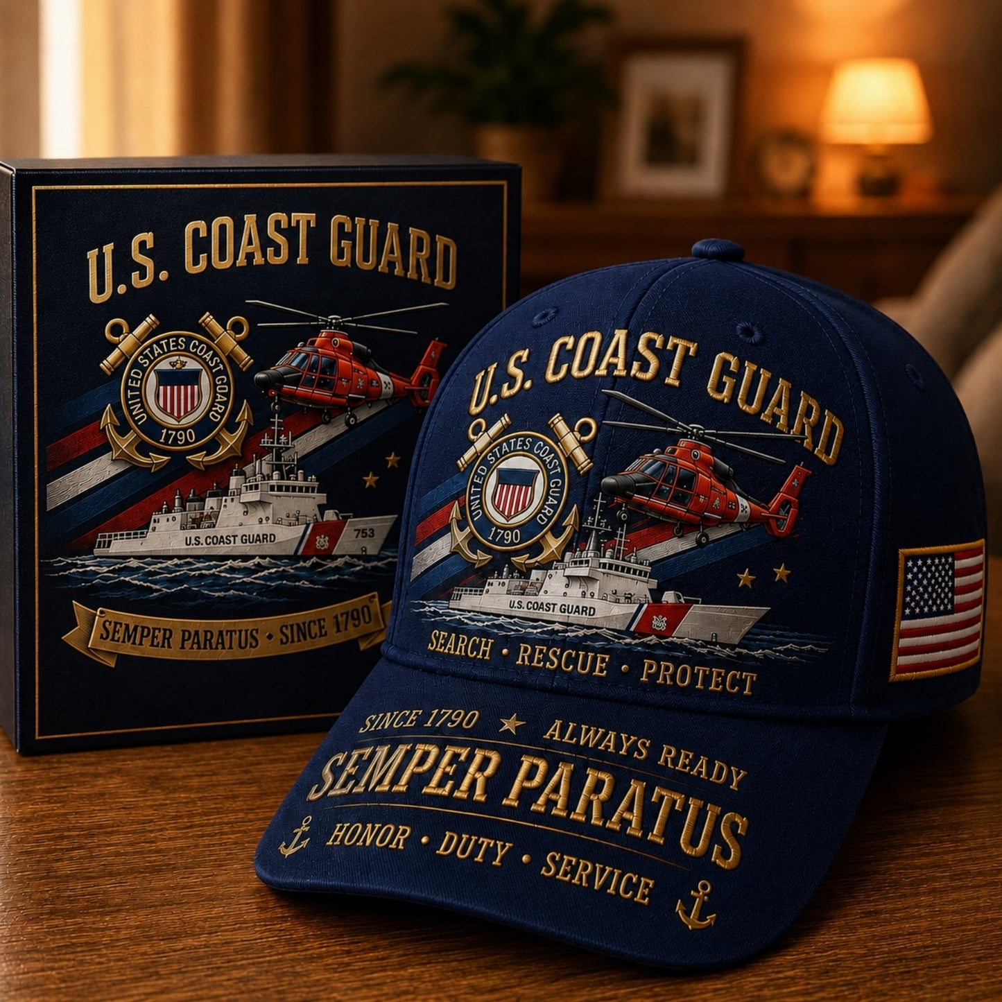 ⚓U.S. Coast Guard Career Commemorative Cap