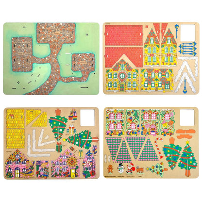 🎄12 days of painting. One village that glows.🖌️🎅