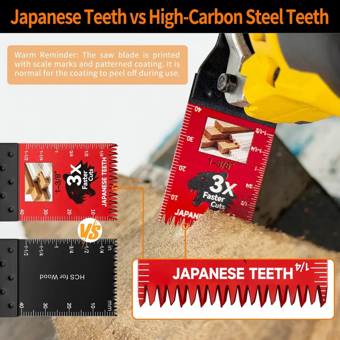 Professional Japanese Teeth Oscillating Multi-Tool Blades 🪚