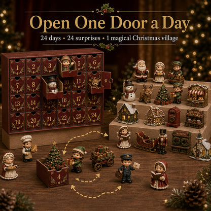 🎄 Christmas Village Friends Advent Calendar | 24-Day Collectible Village Set