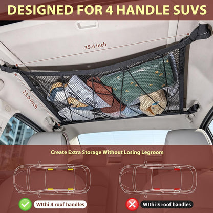 Car Ceiling Cargo Net