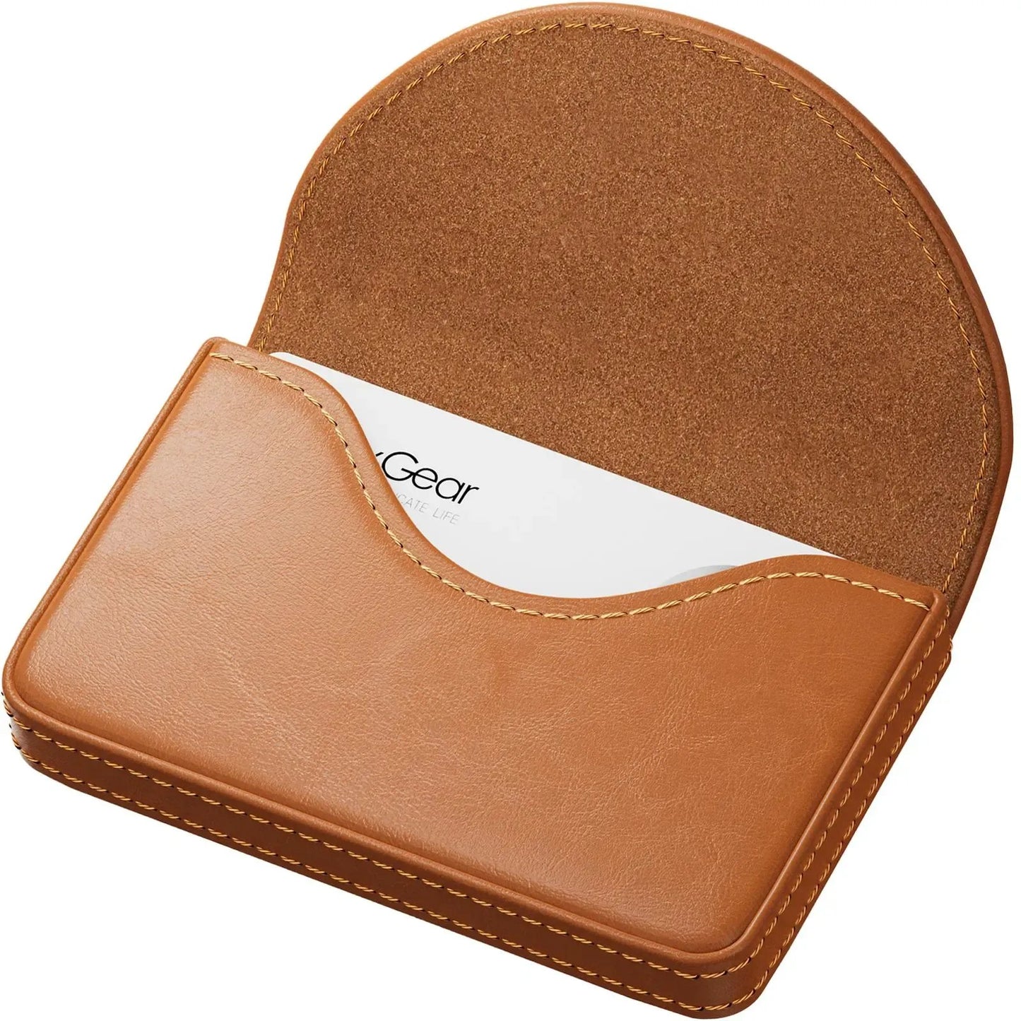 💖Hot 49% OFF💼 PU Leather Business Card Holder – Slim Magnetic Name Card Case