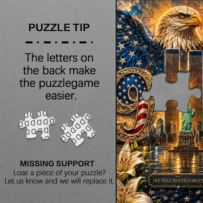 🧩🦅Never Forget 9/11 Jigsaw Puzzle 1000 Pieces