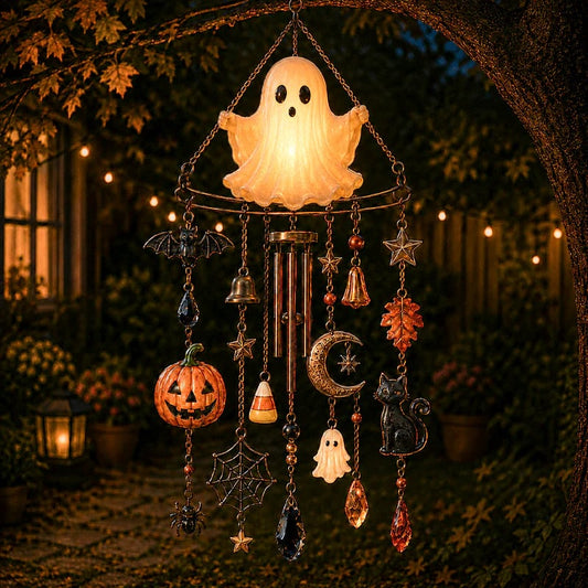 🔥Last Day 50% OFF-👻 Haunted Glow Ghost Wind Chime