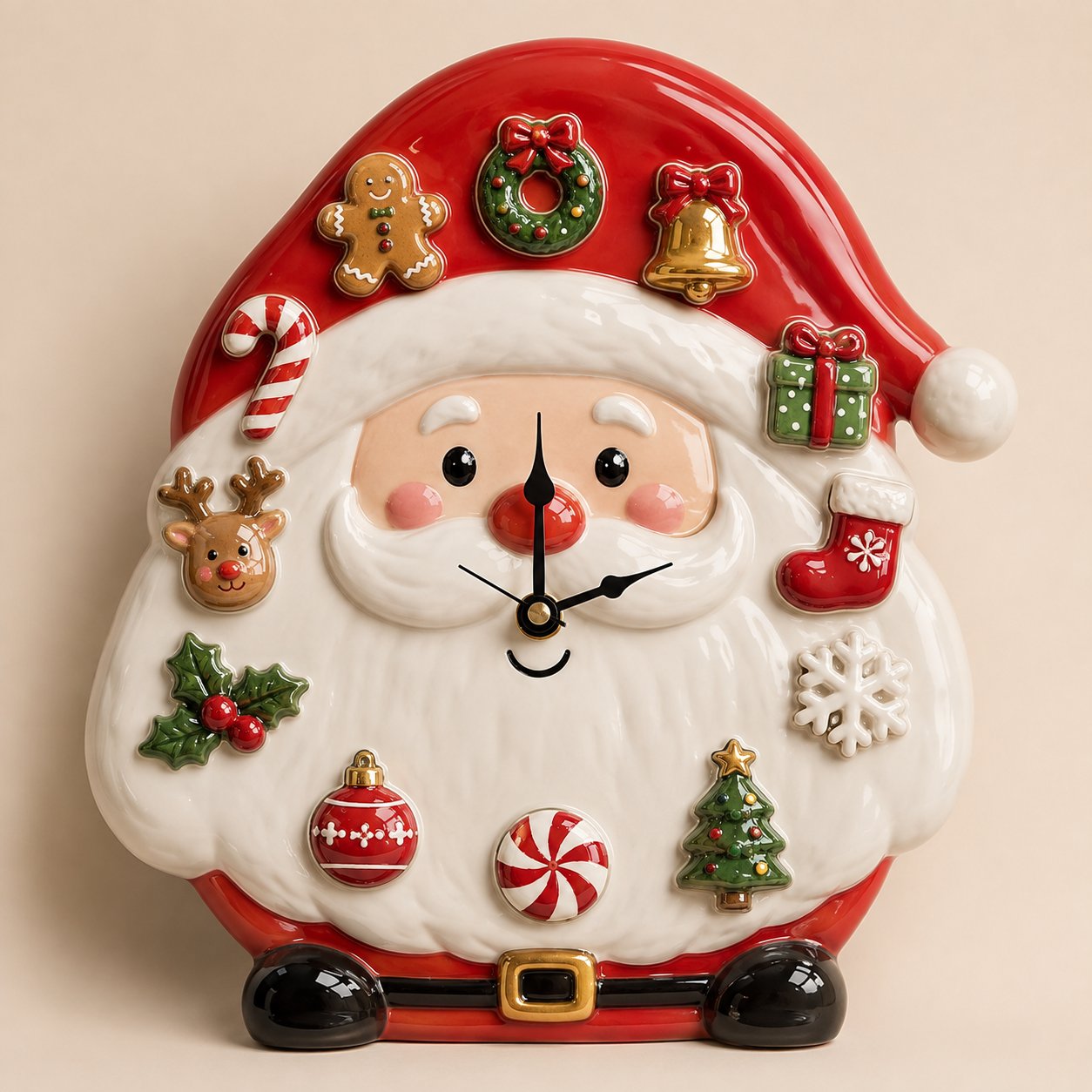 ⏳ Last Day 49% OFF – 🎄Interactive Christmas Holiday Activity Clock | Built-In Clock with 12 Rearrangeable Magnetic Icons for Learning, Creative Play & Festive Family Décor ✨