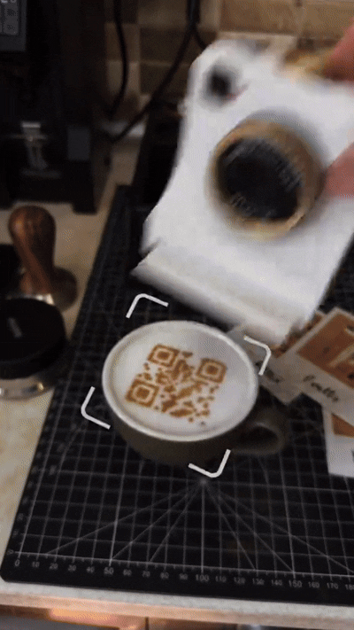 3D Printed Latte Art Camera | One-Touch Coffee Stencil Printer Kit