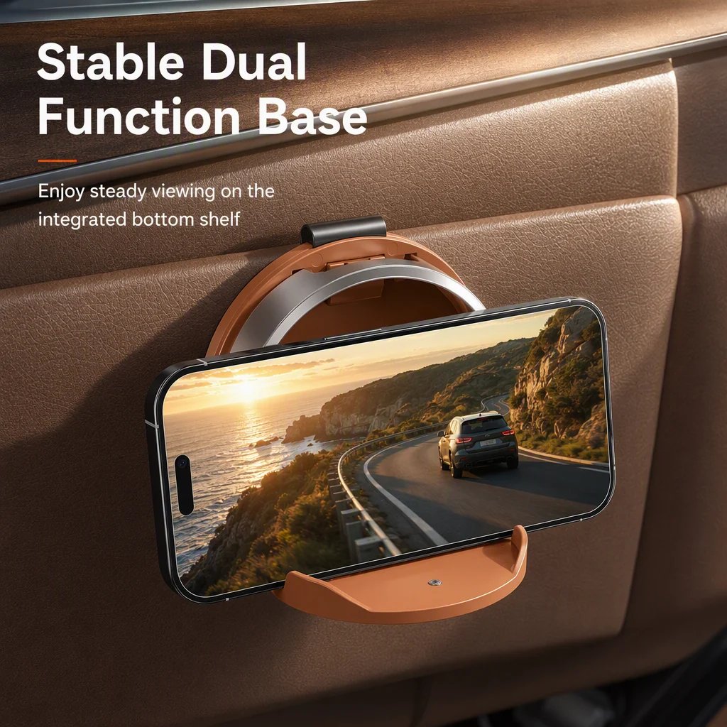 Foldable Car Cup Holder with Hook – 5 Interior Colors