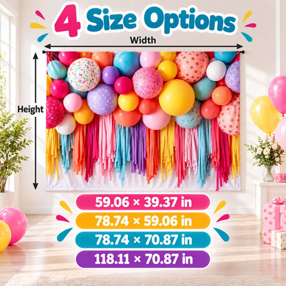 🎈✨ Balloon Backdrop Curtain — Create an Instant Party Scene with Colorful Balloon Style!