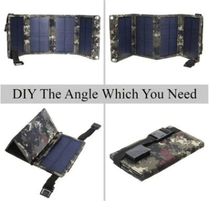 ☀️ 20W Portable Solar Panel Charger – Foldable Outdoor Power Source for Camping, Hiking & Emergency Charging