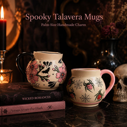 🔥Last Day 49% OFF - 💐🕷️☕Spooky Talavera Mug(📦Buy 2 Free Shipping)