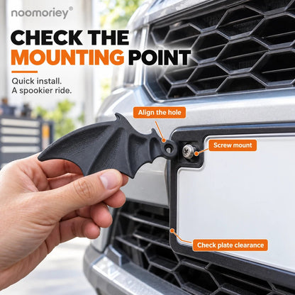 🦇 Midnight Wings – Bat Wing License Plate Decorations