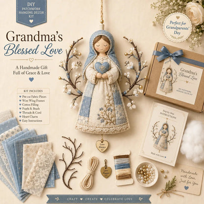 🐦 Beginner-Friendly DIY Hummingbird Blessing Wings Patchwork Hanging Kit | Complete Kit with Pre-Cut Fabrics, Decorative Accents & Step-by-Step Guide Included 💕