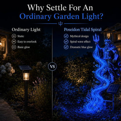 🔥Last Day 49% OFF🔥🌊 Poseidon Tidal Spiral Solar Garden Light