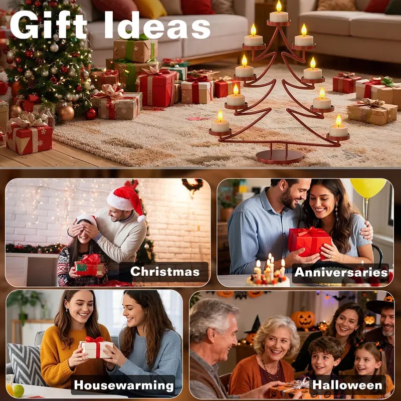 Rechargeable Flameless Tealight Candles with Remote Control