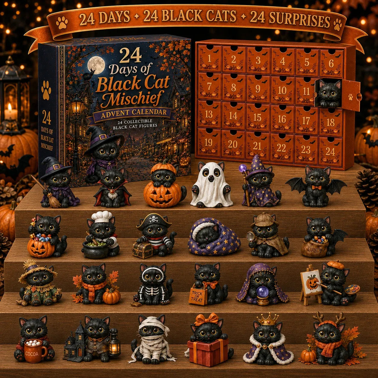 24 Days of Black Cat Mischief Advent Calendar