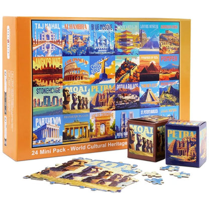 🧩 24-Day Jigsaw Puzzle Advent Calendar – 1000 Pieces, 24 Mini Packs