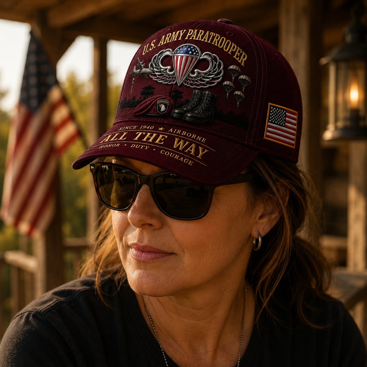 🪂U.S. Army Paratrooper “All the Way” Tribute Cap