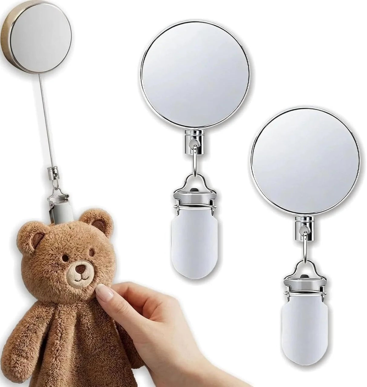 Retractable Towel Holder Clips – No-Drill Self-Adhesive Hangers