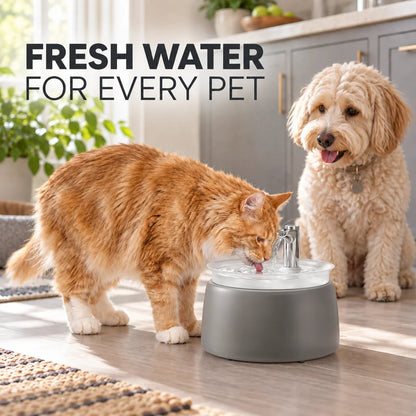 Filtered Cat Water Fountain – Circulating Pet Drinking Station