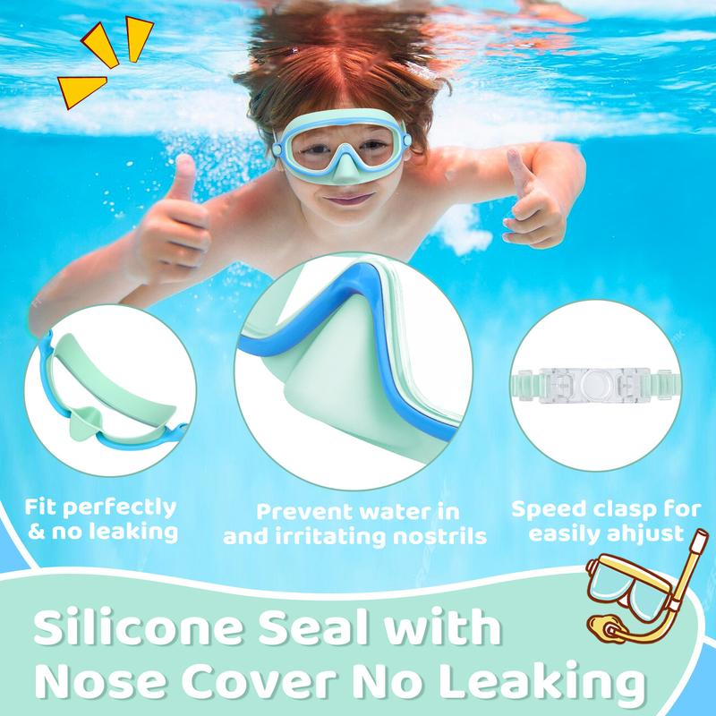 🏊‍♀️ Buy 1 Get 1 Free🏊‍♀️-HD children's large frame waterproof and anti-fog swimming goggles🏊‍♀️